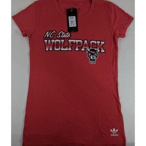 Adidas Women's Small NC State‎ Wolfpack NCAA TShirt Tee T-Shirt Shirt NEW